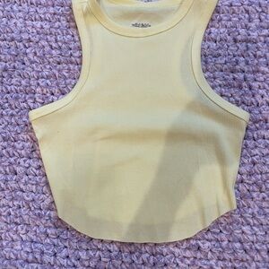 Cropped yellow tank